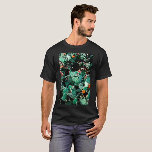 Herrens kaktus t-shirt (Hel framsida)