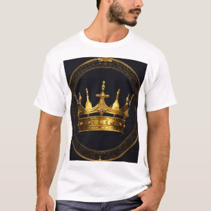 Herrens King Logo T-Shirt Crown Royal Style Tee