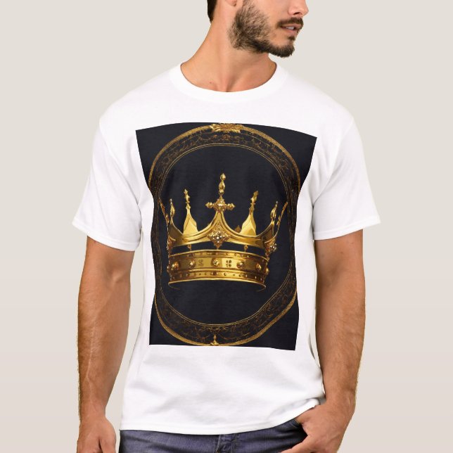 Herrens King Logo T-Shirt | Crown Royal Style Tee (Framsida)