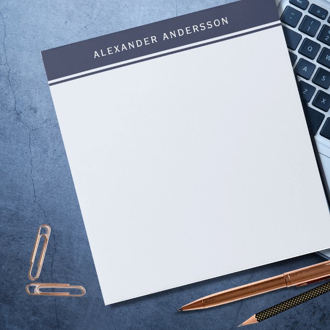 Herrens Moderna Marinblå  Anteckningsblock (Skapare uppladdad)