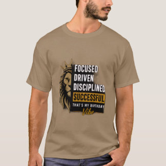 Herrens motiverande grafiska t-shirt