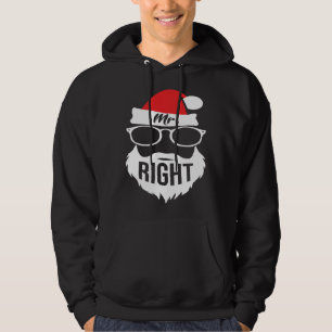 Herrens Mr Right Julenisse Outfit Jul Matchande Pa Hoodie
