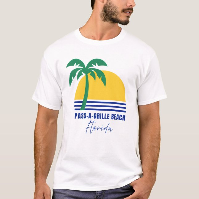 Herrens Pass-A-Grille Beach Florida T-Shirt (Framsida)