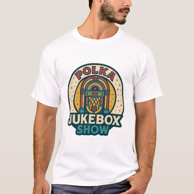 Herrens Polka Jukebox T-Shirt (Framsida)