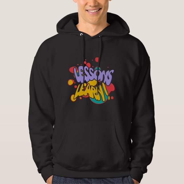 HERRENS PULLOVERHUVTRÖJA MED MÅLNINGSSTänk  Hoodie (Framsida)