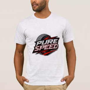 Herrens Pure Speed Racing Tire Performance T-Shirt