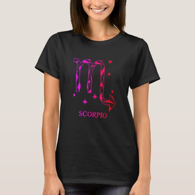 Herrens Skorpion Zodiak 2 T Shirt (Framsida)