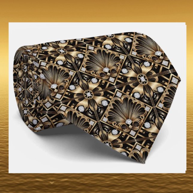 Herrens slips | Art Deco Falska Diamant halsbandss (Skapare uppladdad)
