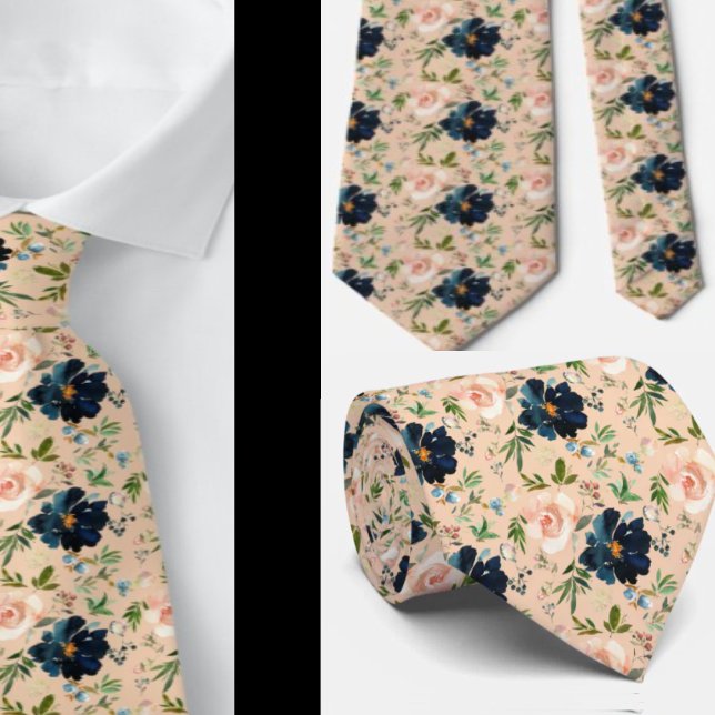 Herrens slips | Bröllop & evenemang Blommig halsdu (Skapare uppladdad)