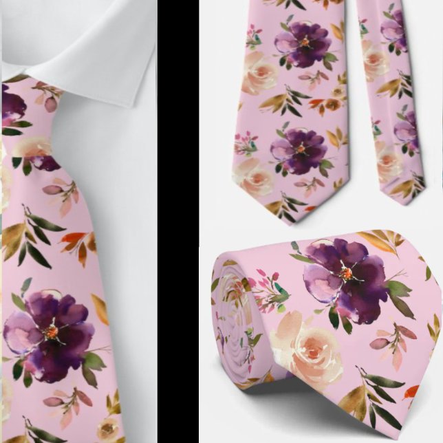 Herrens slips | Bröllop & evenemang Blommig halsdu (Skapare uppladdad)