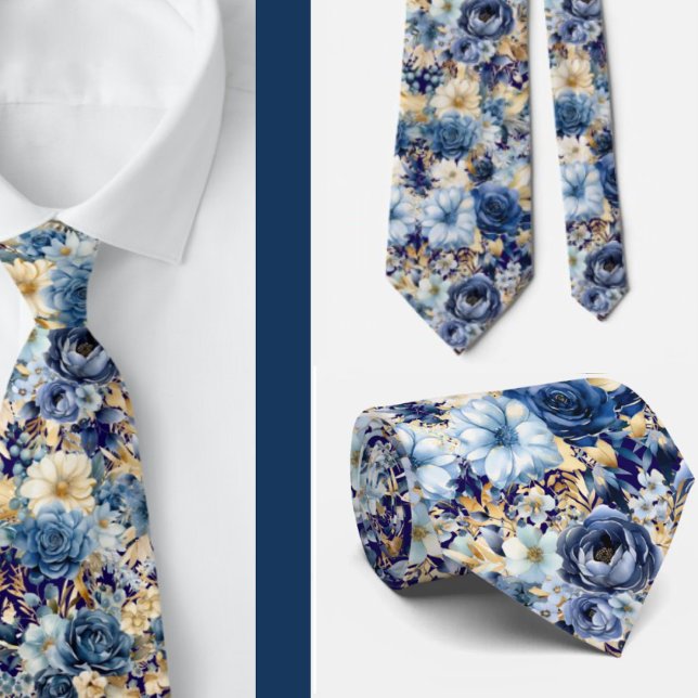 Herrens slips | Bröllop & Evenemang Blommig Neckti (Skapare uppladdad)