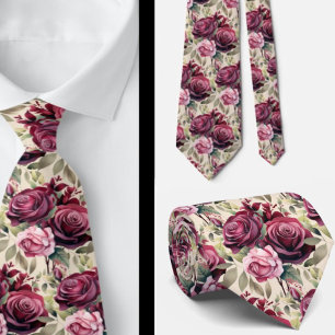 Herrens slips Bröllop & evenemang Blommig slips