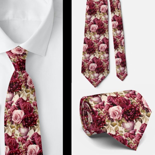 Herrens slips | Bröllop & evenemang Blommig slips (Skapare uppladdad)