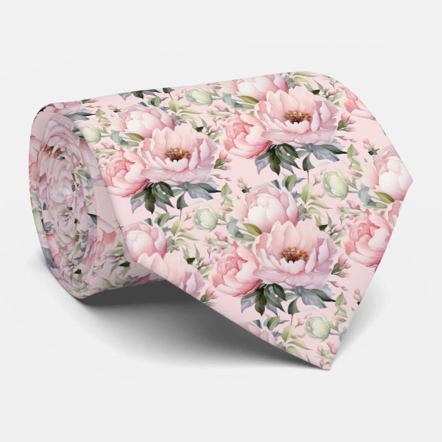 Herrens slips | Bröllop och evenemang Blommig hals (Rullad)