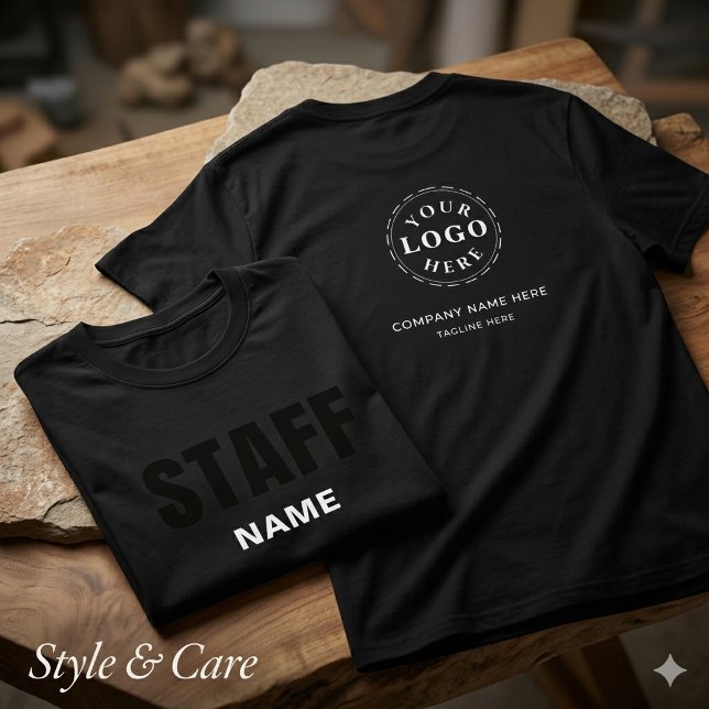 Herrens STAFF Svart Value T-Shirt (Men’s STAFF Black Value T-Shirt)