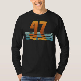 Herrens Sunset 47 Långärmad T-Shirt, Version 2 T Shirt