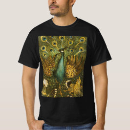 Herrens T-Shirt Pauw-met-kippen Theo-van-Hoytema