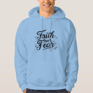 Herrens Tro Över Rädsla Hoodie med 2 Tim 1:7 Bi
