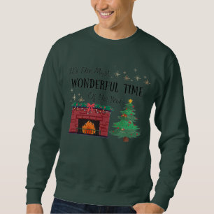 Herrens Underbara Tid På Året Crewneck Lång Ärmad Tröja