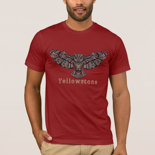 Herrens Yellowstone T-Shirt (Framsida)