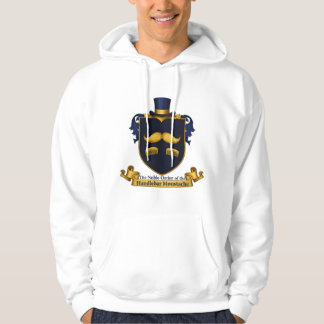 Herrensväv med mustasch-hoodie hoodie