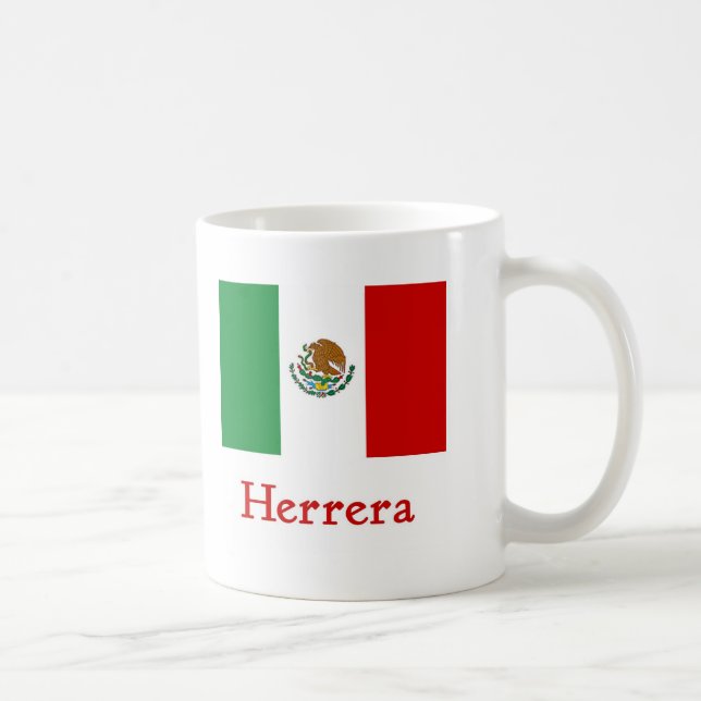Herrera mexicansk flagga kaffemugg (Höger)