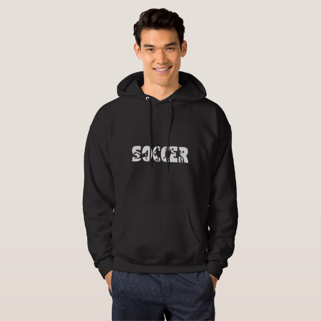 Herrfotboll  hoodie (Hel framsida)