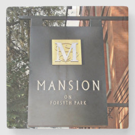 Herrgården på Forsyth parkerar, savannahen, den Stenunderlägg