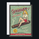 Herrgårds Sällskaps Pojkdagars Inbjudningar<br><div class="desc">En vintage inbjudan till pojkdagarna som visar en kvinna sittande på en cigarr. (Bild av dim-studio på Freepik). Kortet är lätt att anpassa med din text, teckensnitt och teckensnittsfärg. Inte exakt vad du letar efter? Alla våra produkter kan anpassas för att möta dina behov utan extra kostnad. Kontakta oss helt...</div>