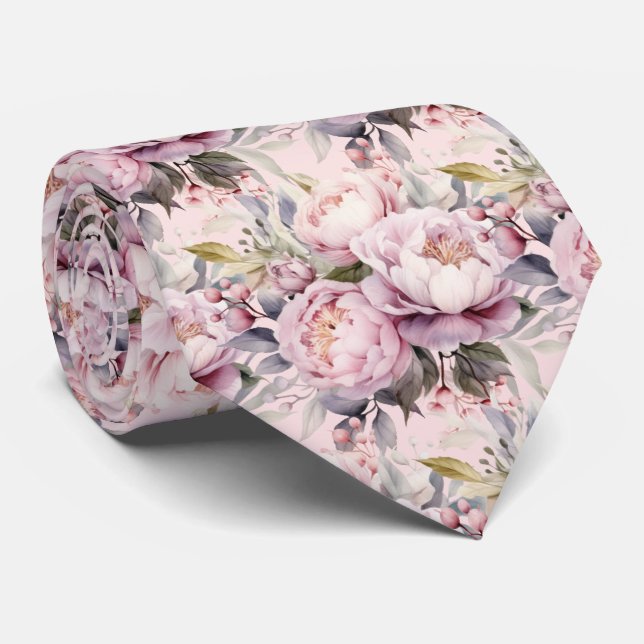 Herrgentleman Slip | Bröllop och evenemang Blommig Slips (Rullad)