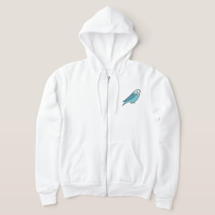 Herrhoody med flickig undulat t shirt