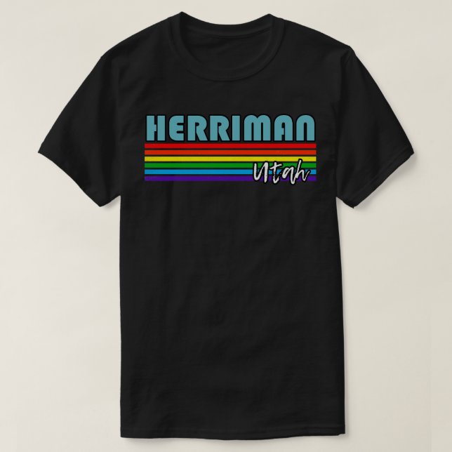 Herriman Utah Pride Herriman LGBT Gift LGBTQ Supp T Shirt (Design framsida)