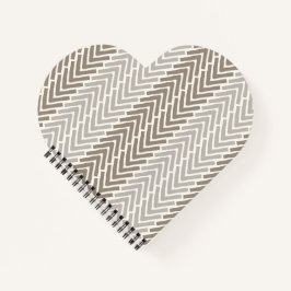 Herringbone Chic Taupe Grått