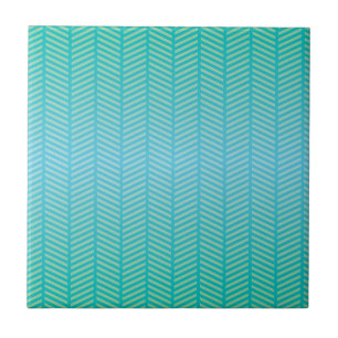 Herringbone Turkos Blue Kakelplatta
