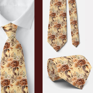 Herrkravatt Bröllop & Evenemang Blommig Slipsknu Slips