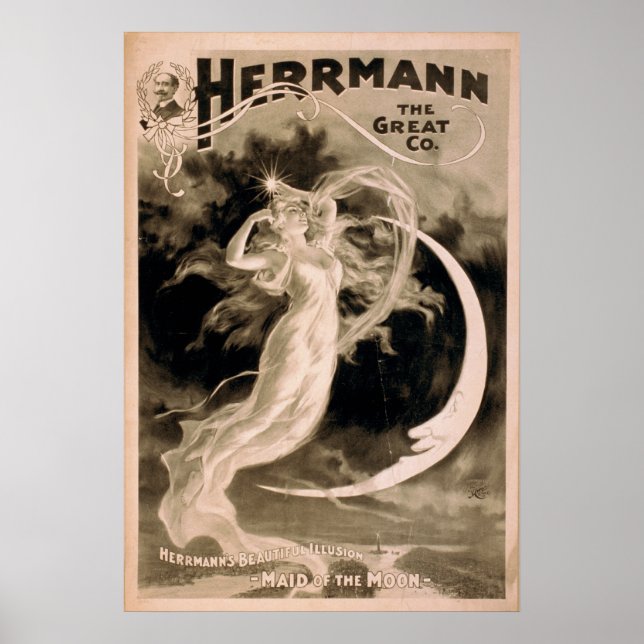 HERRMANN Poster Underbaren Illusionist VAUDEVILLE (Framsidan)