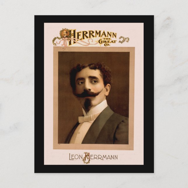 Herrmann the Underbar Co. Vykort (Framsida)