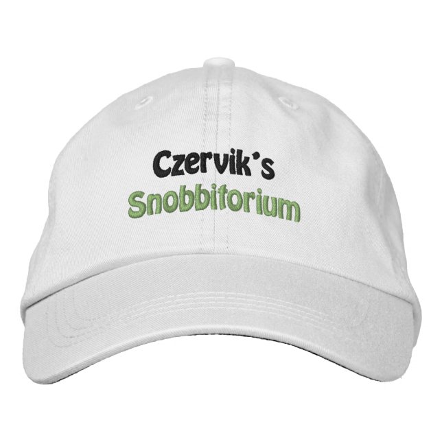 Herrmode Roligt Nyhet Czervik's Snobbitorium Broderad Keps (Framsida)