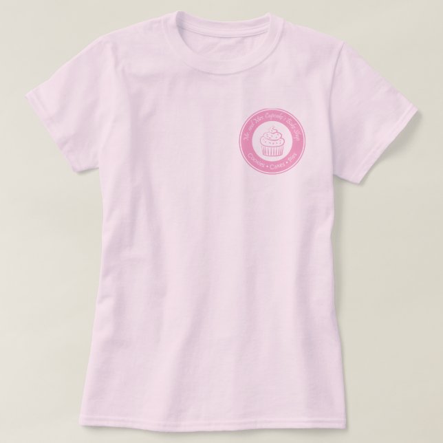 Herrskapmuffinen bakar shoppar tee shirt (Design framsida)