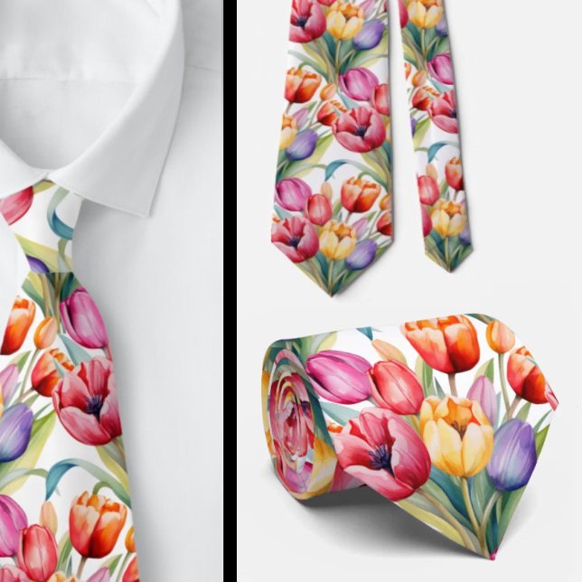 Herrslig cravatt | Bröllop & evenemang blommig hal Slips (Skapare uppladdad)
