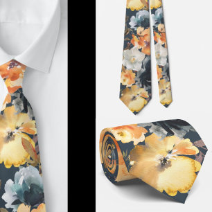 Herrslig halsduk Bröllop & evenemang Blommig hal Slips