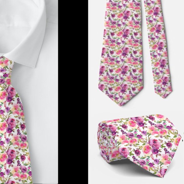 Herrslig halsduk | Bröllop & Evenemang Blommig hal Slips (Skapare uppladdad)