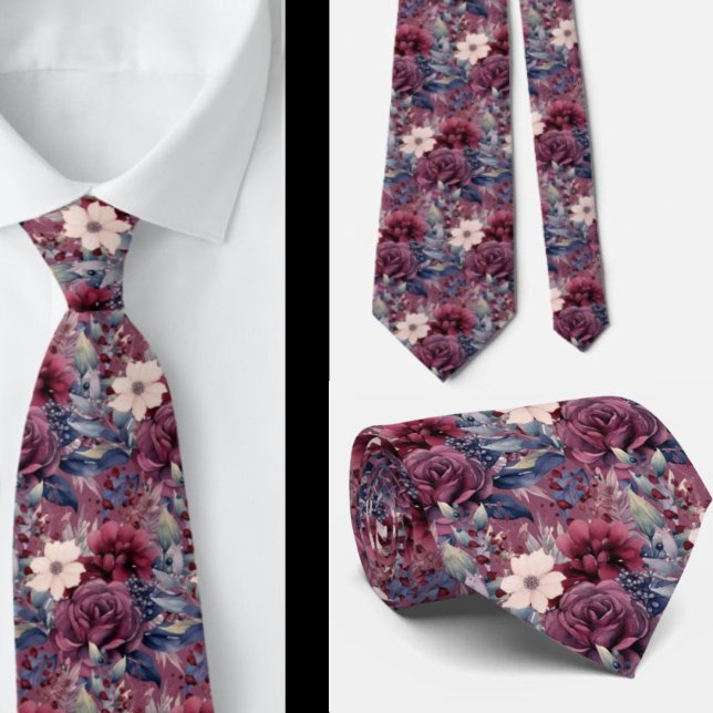 Herrslig halsduk | Bröllop & evenemang Blommig hal Slips (Skapare uppladdad)