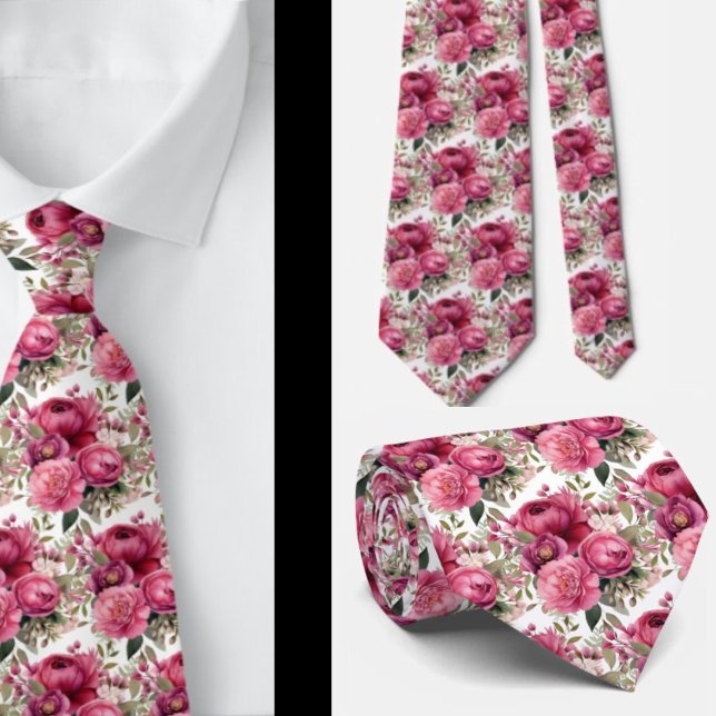 Herrslig halsduk | Bröllop & evenemang Blommig hal Slips (Skapare uppladdad)
