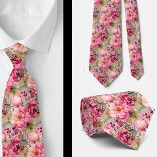 Herrslig halsduk Bröllop & evenemang Blommig hal Slips