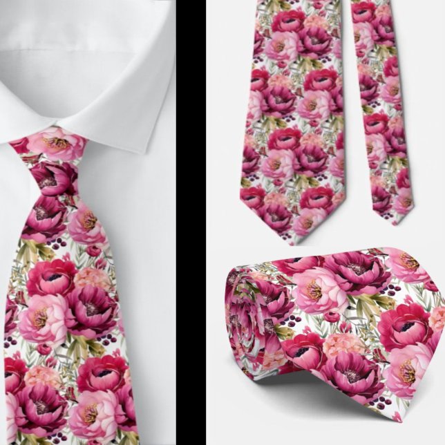 Herrslig halsduk | Bröllop & evenemang Blommig hal Slips (Skapare uppladdad)