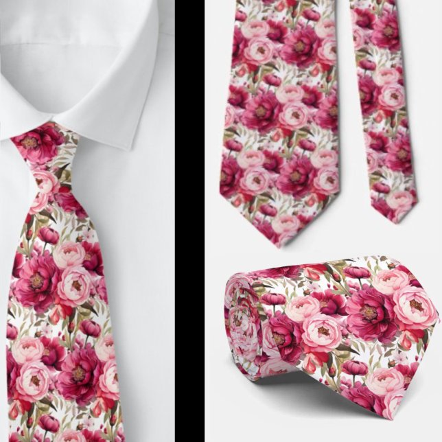 Herrslig halsduk | Bröllop & evenemang Blommig hal Slips (Skapare uppladdad)