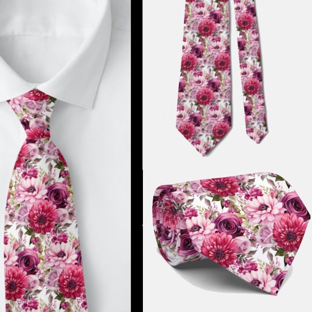 Herrslig halsduk | Bröllop & evenemang Blommig hal Slips (Skapare uppladdad)