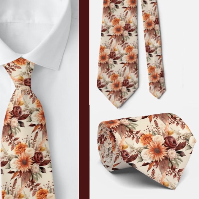 Herrslig halsduk | Bröllop & evenemang Blommig hal Slips (Skapare uppladdad)