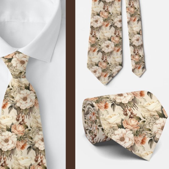 Herrslig halsduk | Bröllop & evenemang Blommig hal Slips (Skapare uppladdad)